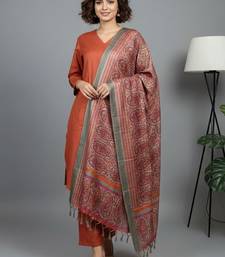 Women Ethnic Motifs Regular Kurta with Trousers & With Dupatta