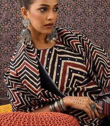 Women Printed Regular Sequinned Pure Cotton Kurta with Trousers & With Dupatta