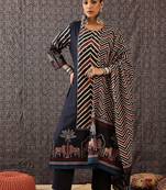 Women Printed Regular Sequinned Pure Cotton Kurta with Trousers & With Dupatta