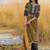 Women Printed Regular Thread Work Pure Cotton Kurta with Trousers & With Dupatta