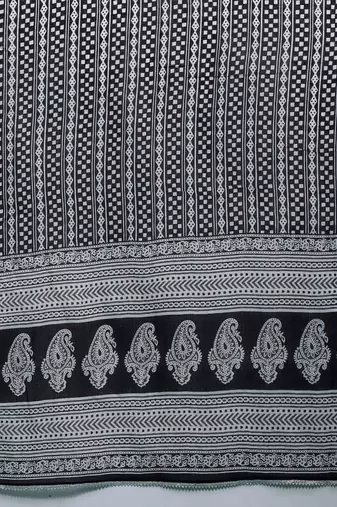 Plus Size Printed Pure Cotton Kurta with Trousers & Dupatta