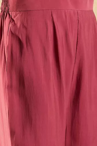 Women Floral Yoke Design Regular Thread Work Kurta with Trousers & With Dupatta