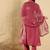 Women Floral Yoke Design Regular Thread Work Kurta with Trousers & With Dupatta