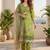 Women Floral Embroidered Regular Thread Work Pure Cotton Kurta with Trousers & With Dupatta