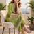 Women Floral Embroidered Regular Thread Work Pure Cotton Kurta with Trousers & With Dupatta