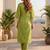 Women Floral Embroidered Regular Thread Work Pure Cotton Kurta with Trousers & With Dupatta