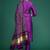 Floral Thread Work Liva Kurta with Trousers & With Dupatta
