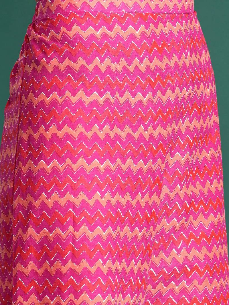 Women Floral Printed Regular Pure Cotton Kurta with Palazzos & With Dupatta
