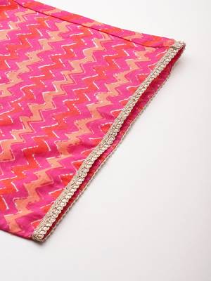 Women Floral Printed Regular Pure Cotton Kurta with Palazzos & With Dupatta 8