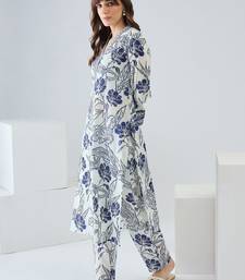 Women Floral Printed Regular Pure Cotton Kurta with Trousers