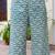 Floral Printed V-Neck Pure Cotton Straight Kurta With Palazzo And Dupatta