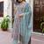Floral Printed V-Neck Pure Cotton Straight Kurta With Palazzo And Dupatta