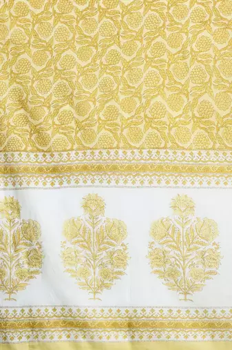 Ethnic Motifs Printed Pure Cotton Kurta with Salwar & With Dupatta