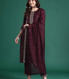 Ethnic Motifs Embroidered Kurta with Trousers & Dupatta