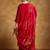 Women Floral Yoke Design Regular Thread Work Kurta with Trousers & With Dupatta
