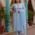 Floral Printed V-Neck Pure Cotton Kurta With Trousers & Dupatta