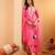 Ethnic Motifs Embroidered Sequinned Chanderi Silk Kurta with Trousers And Dupatta