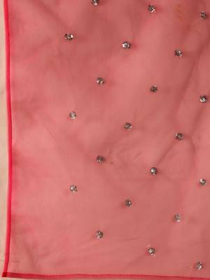 Ethnic Motifs Embroidered Sequinned Chanderi Silk Kurta with Trousers And Dupatta 5