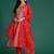 Striped Sequinned Chanderi Silk Kurta With Trousers & Dupatta