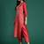 Striped Sequinned Chanderi Silk Kurta With Trousers & Dupatta