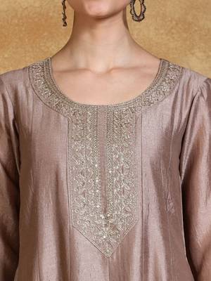 Women Floral Embroidered Kurta with Trousers & Dupatta 2