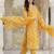 Women Floral Printed Regular Mirror Work Kurta with Trousers & With Dupatta