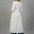 Cotton Thread Embroidered A Line Solid Kurta With Printed Palazzos