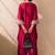 Women Embroidered Regular Kurta with Trousers