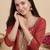 Women Ethnic Motifs Embroidered Regular Kurta with Trousers & With Dupatta