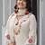 Floral Embroidered Thread Work Pure Cotton Straight Kurta With Trousers & Dupatta