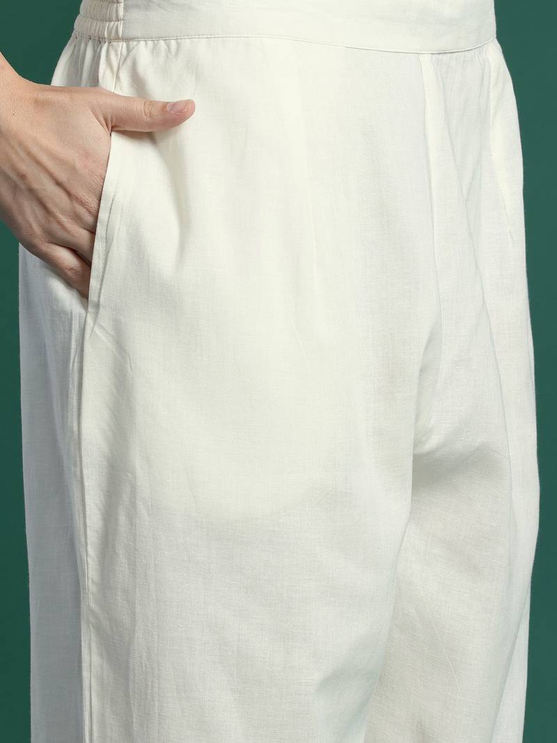 Floral Printed Regular Pure Cotton Kurta with Trousers & Dupatta