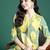 Floral Printed Pleated Sequinned Pure Cotton Kurta with Palazzos
