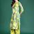 Floral Printed Pleated Sequinned Pure Cotton Kurta with Palazzos