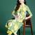 Floral Printed Pleated Sequinned Pure Cotton Kurta with Palazzos