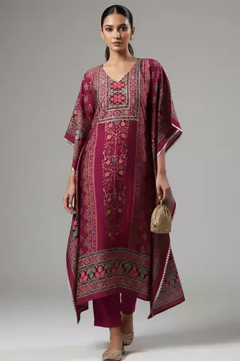 Women Floral Printed Kurta with Trouser