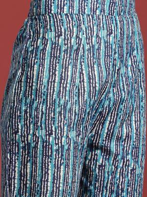Women Ethnic Motifs Printed  Cotton Kurta with Trousers & With Dupatta 3