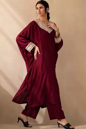 Women Ethnic Motifs Embroidered Regular Kurta with Palazzos