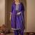 Ethnic Motifs Embroidered Sequinned Kurta with Trousers & With Dupatta