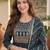 Women Ethnic Motifs Embroidered Tiered Thread Work Kurta with Trousers & With Dupatta