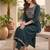 Women Ethnic Motifs Embroidered Tiered Thread Work Kurta with Trousers & With Dupatta