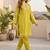 Women Regular Thread Work Kurta with Trousers & With Dupatta