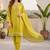 Women Regular Thread Work Kurta with Trousers & With Dupatta