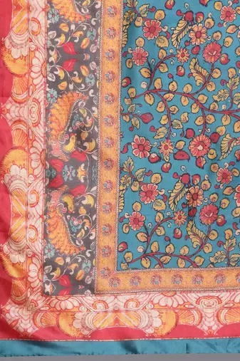 Women Rust Ethnic Motifs Embroidered Kurta with Trousers & Dupatta