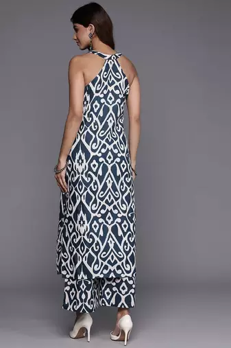 Women Printed Regular Pure Cotton Kurta with Trousers