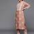 Women Beige Thread Embroidered  Cotton Kurta with Trouser and Dupatta