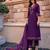 Women Floral Embroidered Regular Thread Work Kurta with Trousers & With Dupatta