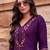 Women Floral Embroidered Regular Thread Work Kurta with Trousers & With Dupatta