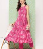 Women Ethnic Motifs Printed Regular Kurta with Trousers