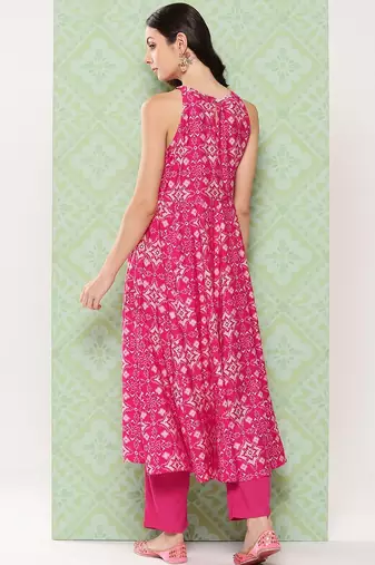 Women Ethnic Motifs Printed Regular Kurta with Trousers