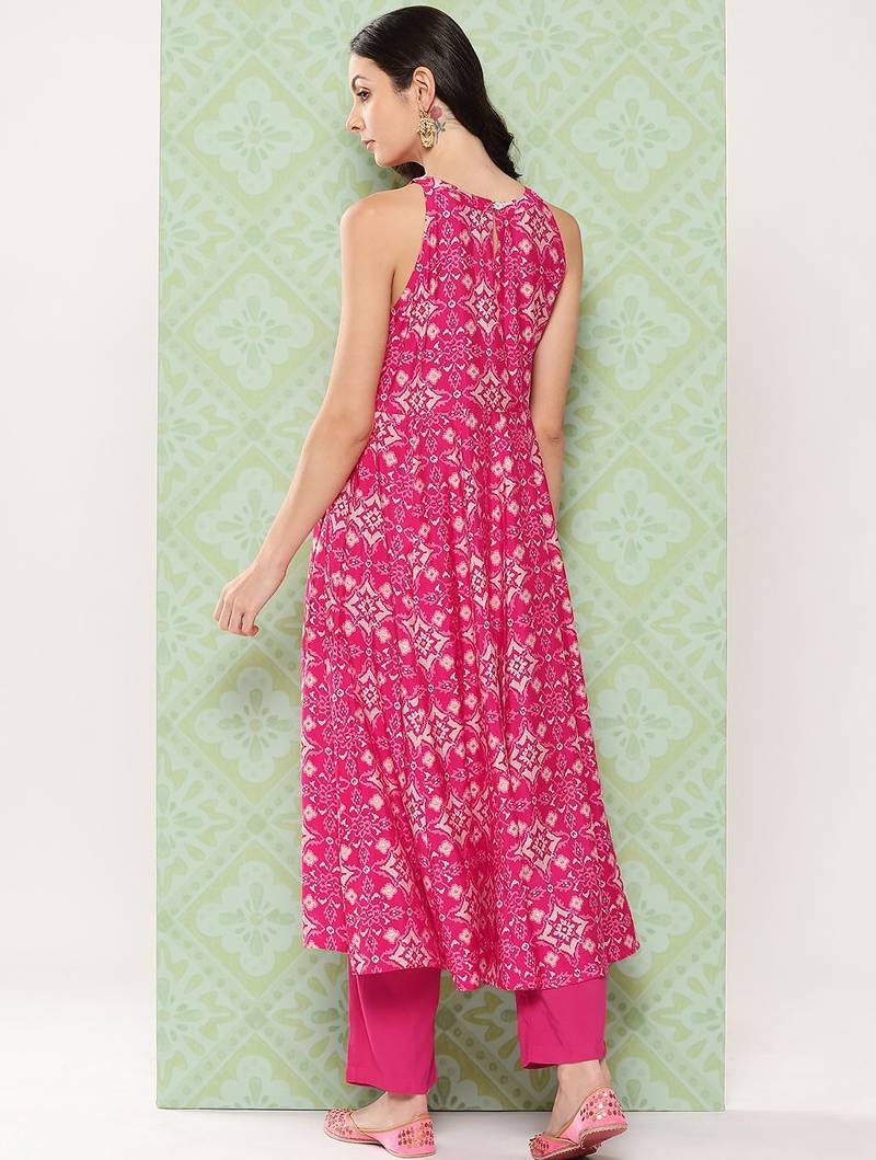 Women Ethnic Motifs Printed Regular Kurta with Trousers